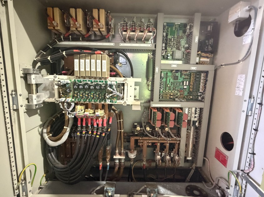 Complete CELES OTIS 100 inverter / PSU cabinet before dismantling.
