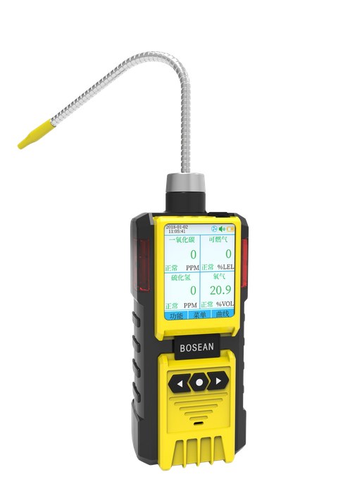 Portable Ozone Gas Detector – 0–1 ppm O3 Portable ozone gas detector with integrated sampling pump, 0–1 ppm O3 range and IP65 protection