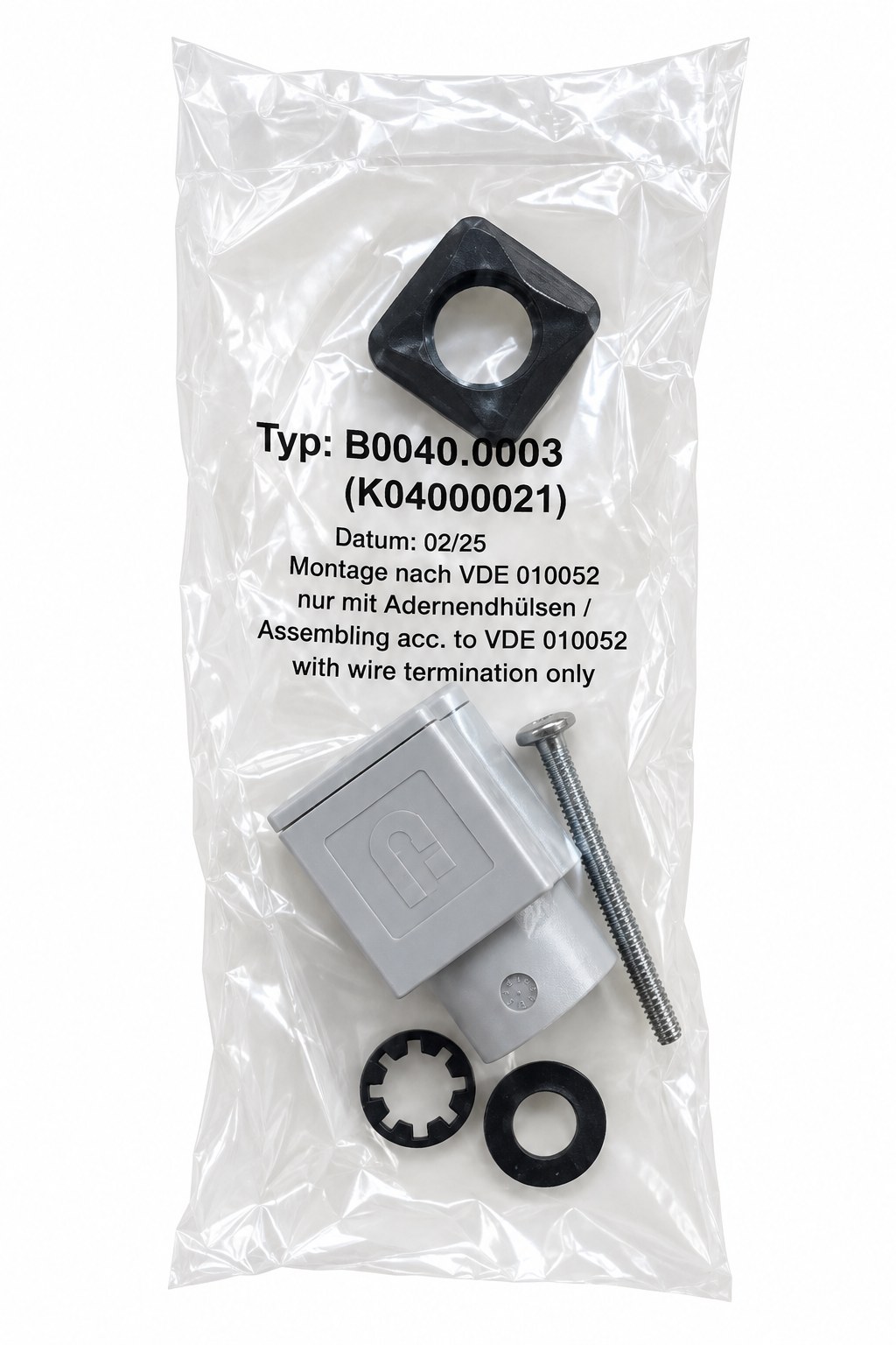 GSR 6034616 solenoid valve with connector accessories