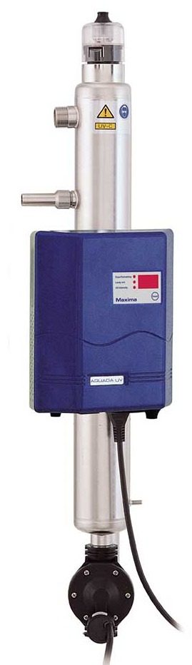 WEDECO Aquada UV system with wall-mounted control unit