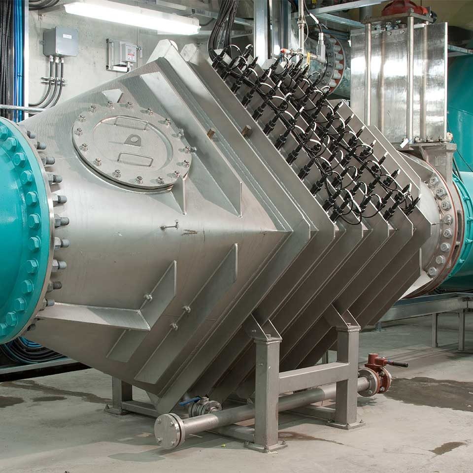 WEDECO K143 UV reactors installed at a drinking water plant