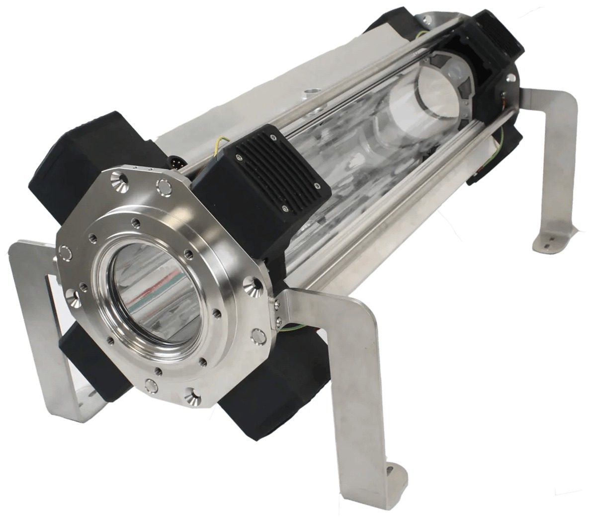 WEDECO PureTube in-line quartz-glass UV reactor, side view