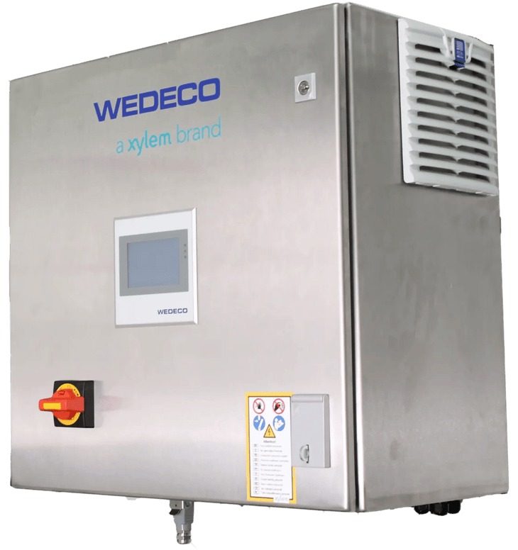WEDECO PureTube stainless-steel control cabinet with EcoTouch panel