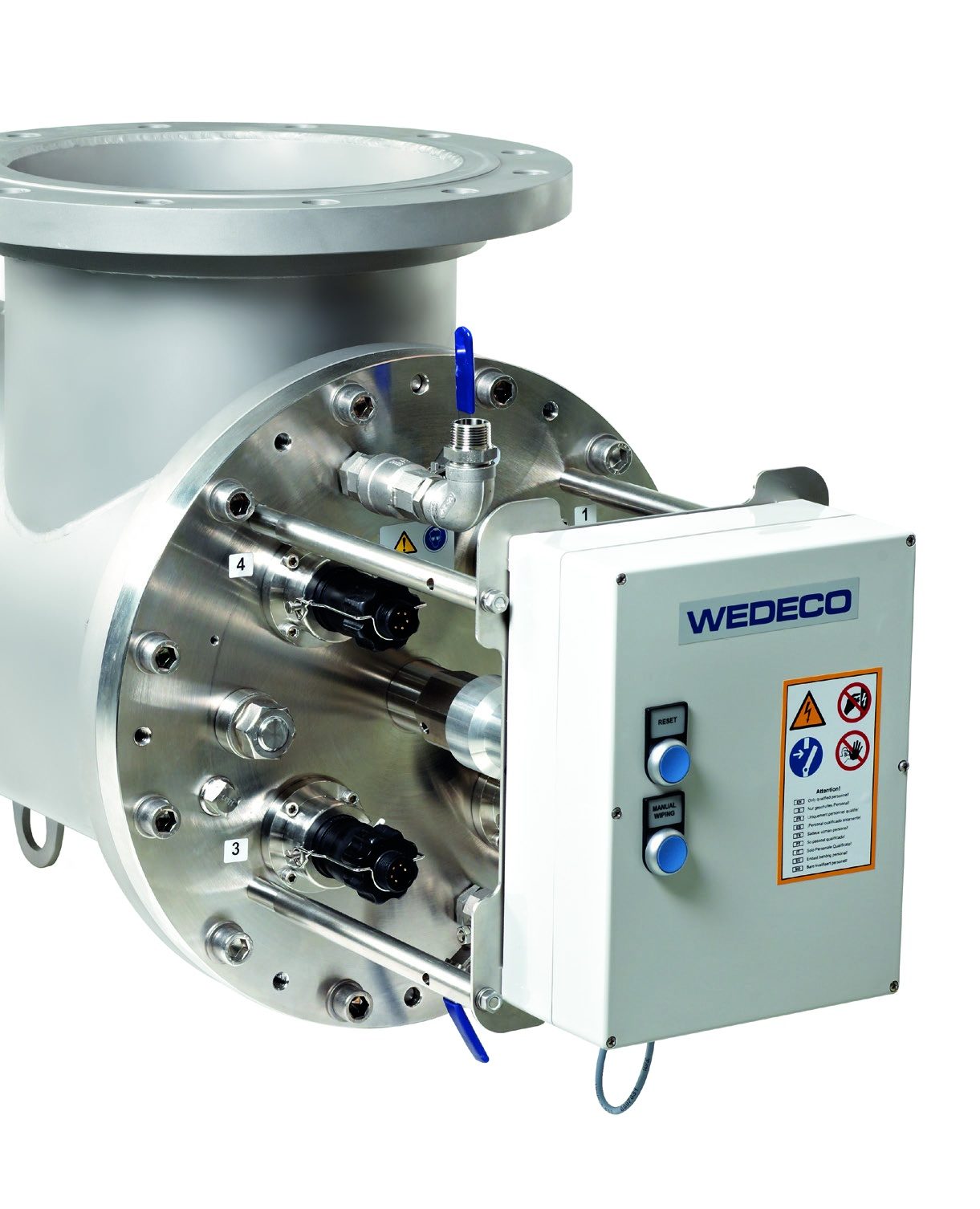 WEDECO Spektron UV reactor with lamp connections and control box